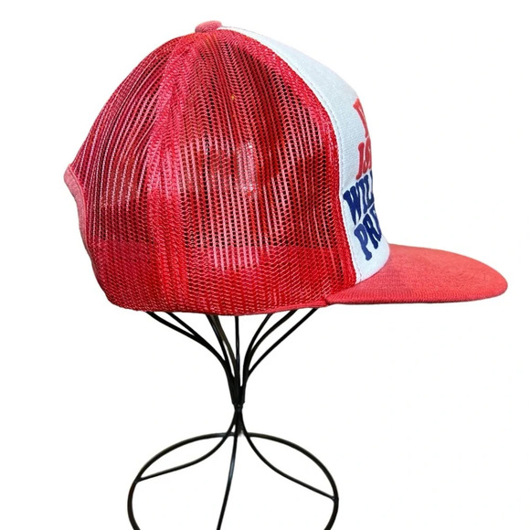 Vintage 80s Screen Stars Ellis Island Wild Life Nature Preserve Snapback Hat - Picture 4 of 9